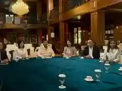 Prabowo Berbincang dengan 6 Pemred Bahas Berbagai Isu di Hambalang